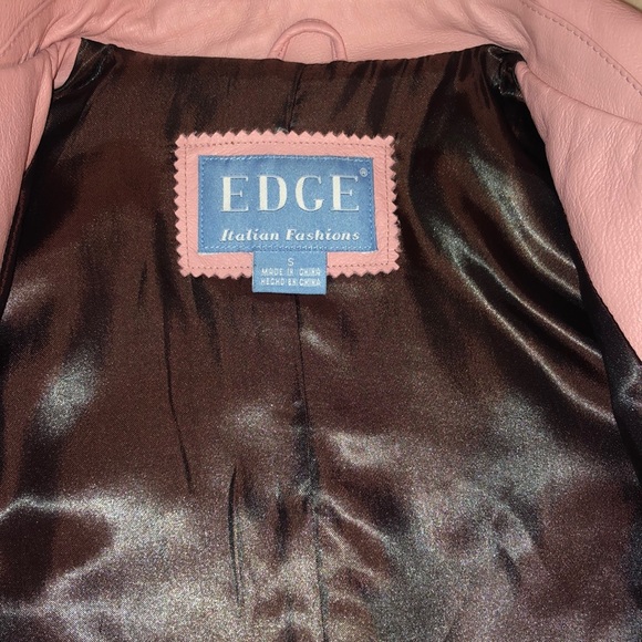 Pink leather jacket - Picture 2 of 4